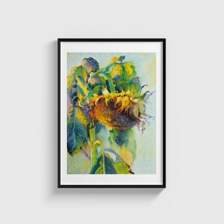 Ayçiçeği Tablosu Tablo Çerçeveli Poster Duvar Dekorasyonu