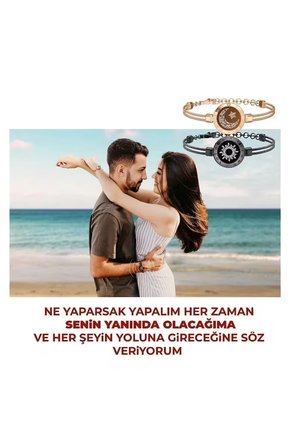 Mesafe Bilekliği – Totwoo Akıllı Dokunmatik Sevgililer Bilekliği – Snake Chain Ay ve Güneş
