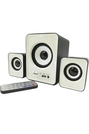 D23 Ses Sistemi FT-202BT 2+1 Ses Sistemi Kumandalı Bluetooth Hoparlör Tv/pc/telefon Uyumlu Usb Speaker Fm Radio Kart Okuyucu 3.5mm Jack Girişli Usb Beslemeli Speaker