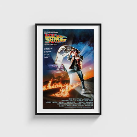 Back to the Future (1985) Film Posteri Tablo Çerçeveli Poster Duvar Dekorasyonu