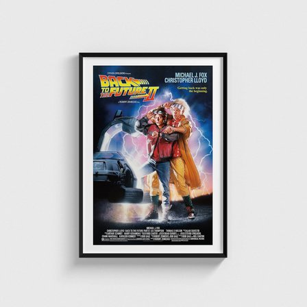 Back to the Future Part II (1989) Film Posteri Tablo Çerçeveli Poster Duvar Dekorasyonu