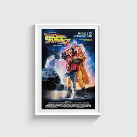 Back to the Future Part II (1989) Film Posteri Tablo Çerçeveli Poster Duvar Dekorasyonu
