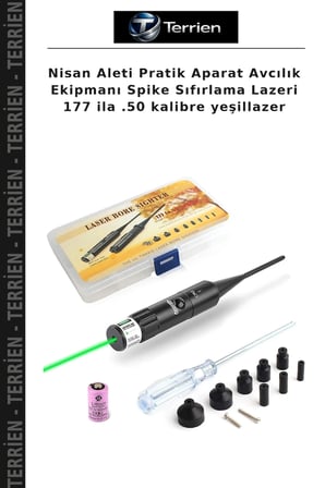 Nisan Aleti Pratik Aparat Avcılık Ekipmanı Spike Sıfırlama Lazeri 177 ila .50 kalibre yeşillazer