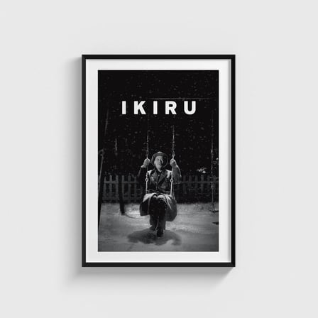 Ikiru (1952) Film Posteri Tablo Çerçeveli Poster Duvar Dekorasyonu