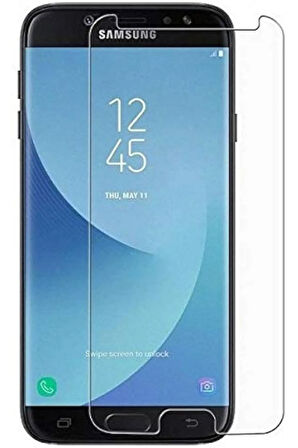 Samsung Galaxy J7 Pro Ekran Koruyucu Cam Tam Uyumlu Temperli Cam Kırılmaz Cam