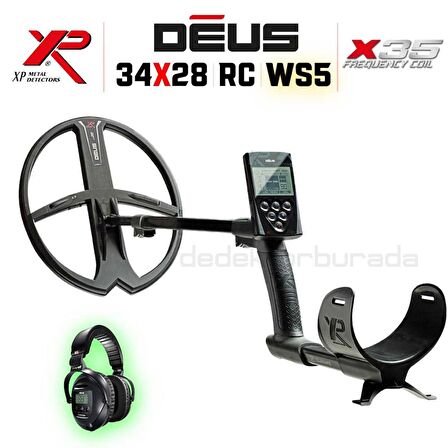 Deus Dedektör - 34x28cm X35 Başlık, WS5 Kulaklık, Ana Kontrol Ünitesi