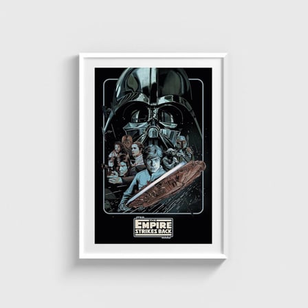 Star Wars: The Empire Strikes Back (1980) Film Posteri Tablo Çerçeveli Poster Duvar Dekorasyonu