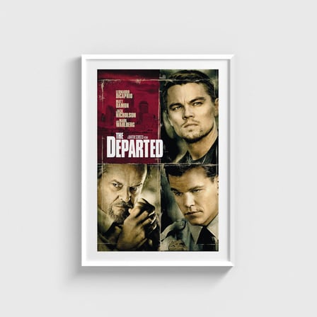 The Departed (2006) Film Posteri Tablo Çerçeveli Poster Duvar Dekorasyonu