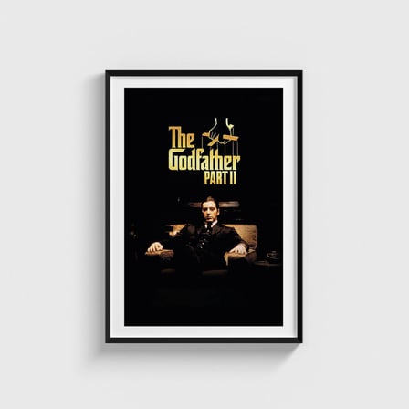 The Godfather Part II (1974) Film Posteri Tablo Çerçeveli Poster Duvar Dekorasyonu