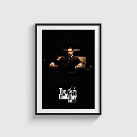 The Godfather Part II (1974) Film Posteri Tablo Çerçeveli Poster Duvar Dekorasyonu