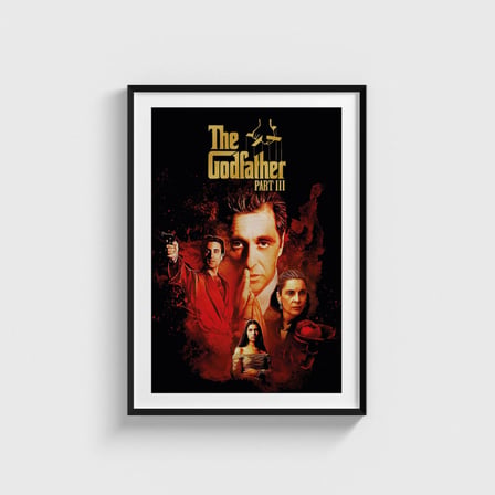 The Godfather Part III (1990) Film Posteri Tablo Çerçeveli Poster Duvar Dekorasyonu
