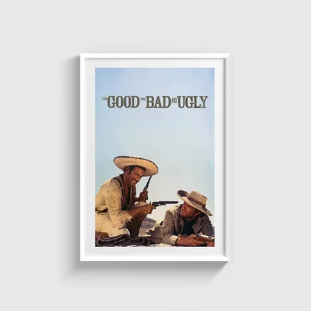 The Good, the Bad and the Ugly (1966) Film Posteri Tablo Çerçeveli Poster Duvar Dekorasyonu
