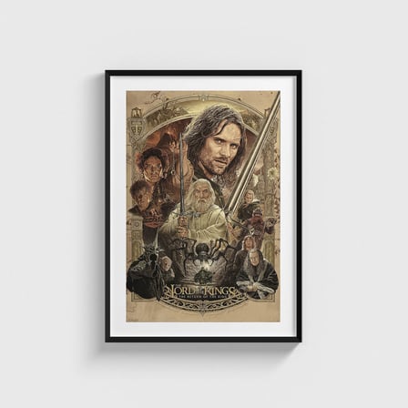 The Lord of the Rings: The Return of the King (2003) Film Posteri Tablo Çerçeveli Poster Duvar Dekorasyonu