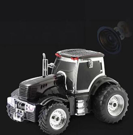 Siyah Traktör Tasarım USB/FM Radyo Bluetooth Hoparlör Speaker