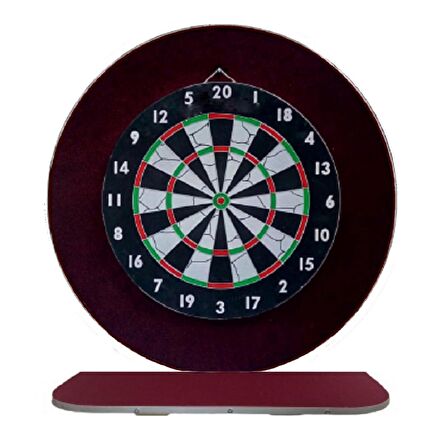 Raf Düzenekli Dart Arkalık. Yuvarlak kırmızı. 72cm