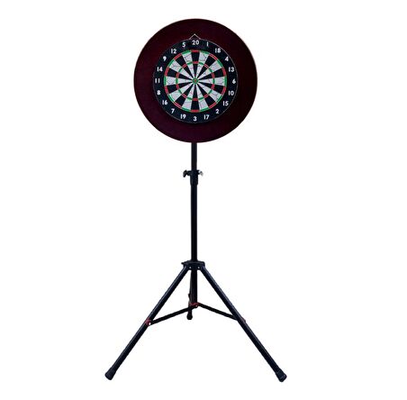 Tripod Ayaklı Dart Arkalık Stand Seti. Kırmızı.