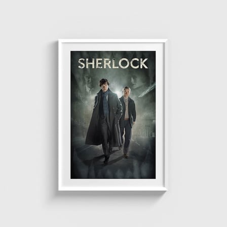 Sherlock Dizi Posteri Tablo Çerçeveli Poster Duvar Dekorasyonu