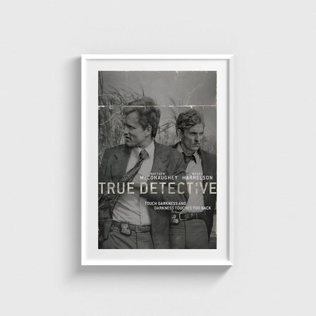 True Detective Dizi Posteri Tablo Çerçeveli Poster Duvar Dekorasyonu