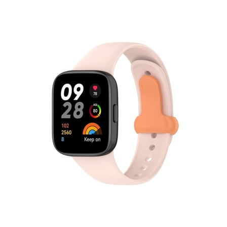 Xiaomi Redmi Watch 3 Origin Silikon Kordon (SAAT DEĞİLDİR) - Pudra iegxx