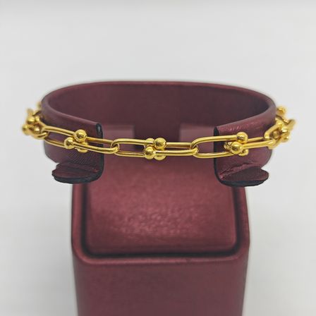Top Top Zincirli Halka Altın Bileklik 22 Ayar 8.20 Gram Kadın Hediye