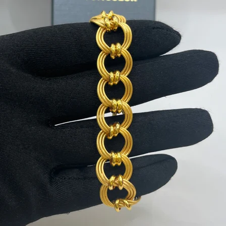 Samanyolu Halka Zincirli Çember Altın Bileklik 22 Ayar 13.86 Gram Kadın Hediye