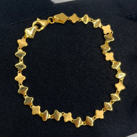 Yonca Sıralı Altın Bileklik 22 Ayar 7.12gr