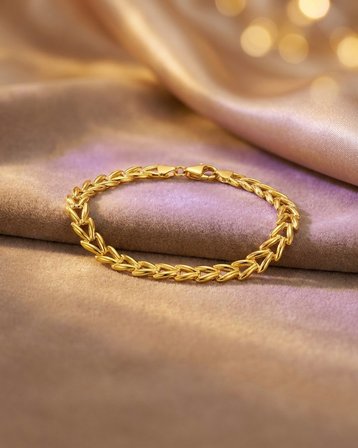 Başak Sıralı Altın Bileklik 22 Ayar 4.13gr