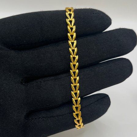 Başak Sıralı Altın Bileklik 22 Ayar 4.13gr