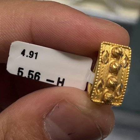 Top Top Ajurlu Çevreli Sıralı Altın J Küpe 22 Ayar 4.91 Gram Kadın Hediye
