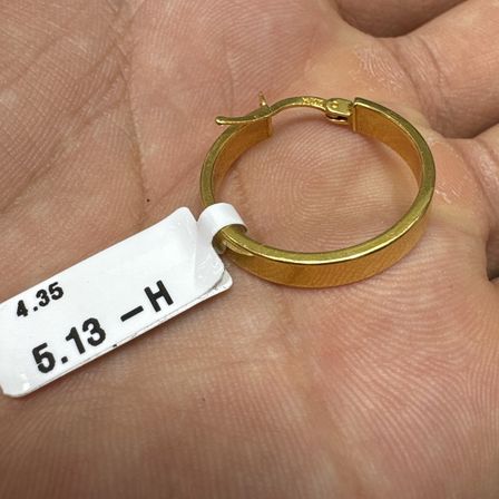 Halka Çıtçıt Çember Altın Küpe 22 Ayar 4.35 Gram Kadın Hediye