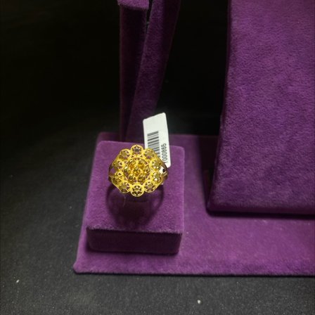 Dorika Çiçek Ajurlu Top Top Altın Döküm Yüzük 22 Ayar 2.93 Gram Kadın Hediye