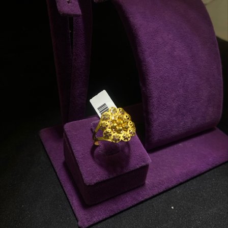 Dorika Çiçek Ajurlu Top Top Altın Döküm Yüzük 22 Ayar 2.93 Gram Kadın Hediye
