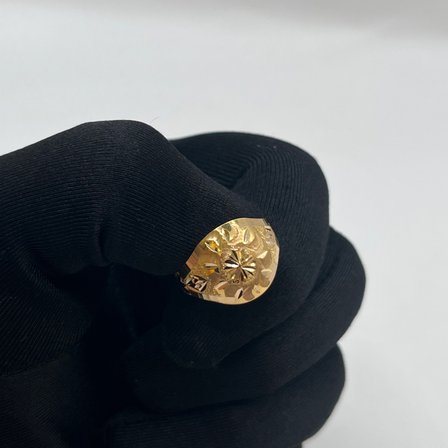 Başak Yaprak Kalemli Kumlu Yıldız Altın Yüzük 22 Ayar 1.65 Gram Kadın Hediye