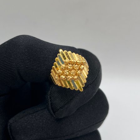 Sıralı Dorika Altın Yüzük 22 Ayar 5.08gr