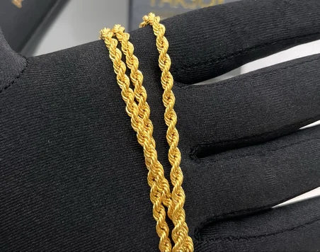 Zincirli Altın Halat Kolye 22 Ayar 9.00 Gram Kadın Hediye