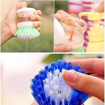 Buffer® Deterjan Hazneli Kolay Bulaşık Yıkama Fırçası Bulaşık Sünger