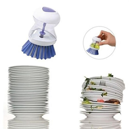 Buffer® Deterjan Hazneli Kolay Bulaşık Yıkama Fırçası Bulaşık Sünger