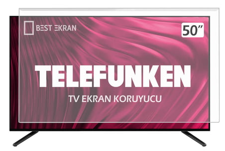 Telefunken D50U296E4CWH Tv Ekran Koruyucu - TELEFUNKEN 50" inç 127 Ekran Koruyucu