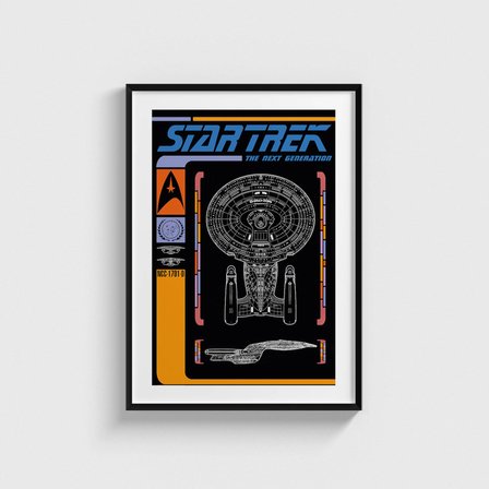Star Trek The Next Generation Dizi Posteri Tablo Çerçeveli Poster Duvar Dekorasyonu