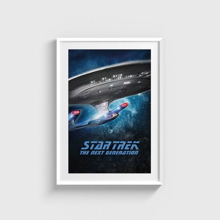 Star Trek The Next Generation Dizi Posteri Tablo Çerçeveli Poster Duvar Dekorasyonu