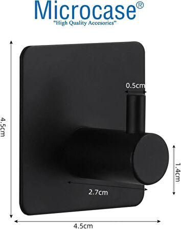 Microcase Yapışkanlı Metal Banyo Mutfak Eşya Havlu Vb. Ürün Askılığı - PEMBE AL4619  1 Adet