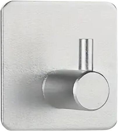 Microcase Yapışkanlı Metal Banyo Mutfak Eşya Havlu Vb. Ürün Askılığı - GÜMÜŞ AL4619  1 Adet