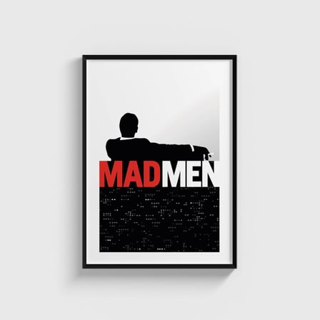 Mad Men Dizi Posteri Tablo Çerçeveli Poster Duvar Dekorasyonu