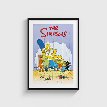 The Simpsons Dizi Posteri Tablo Çerçeveli Poster Duvar Dekorasyonu