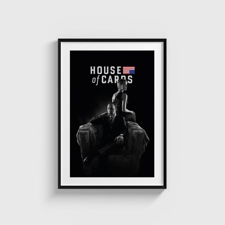 House of Cards Dizi Posteri Tablo Çerçeveli Poster Duvar Dekorasyonu