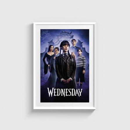Wednesday Dizi Posteri Tablo Çerçeveli Poster Duvar Dekorasyonu