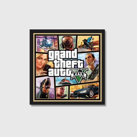 Grand Theft Auto V Oyun Posteri Oyuncu Dekoru Gamer Decor Tablo Çerçeveli Poster Duvar Dekorasyonu