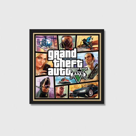 Grand Theft Auto V Oyun Posteri Oyuncu Dekoru Gamer Decor Tablo Çerçeveli Poster Duvar Dekorasyonu