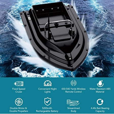SAZAN YEMLEME (TEKNE VE BOTU) balıkçı teknesi RC kumandalı olta atıcı tekne