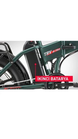 SKYJET TRVIII PRO W ÇİFT BATARYALI ELEKTRİKLİ BİSİKLET AYNA ÇANTA VE EL GAZI HEDİYELİ